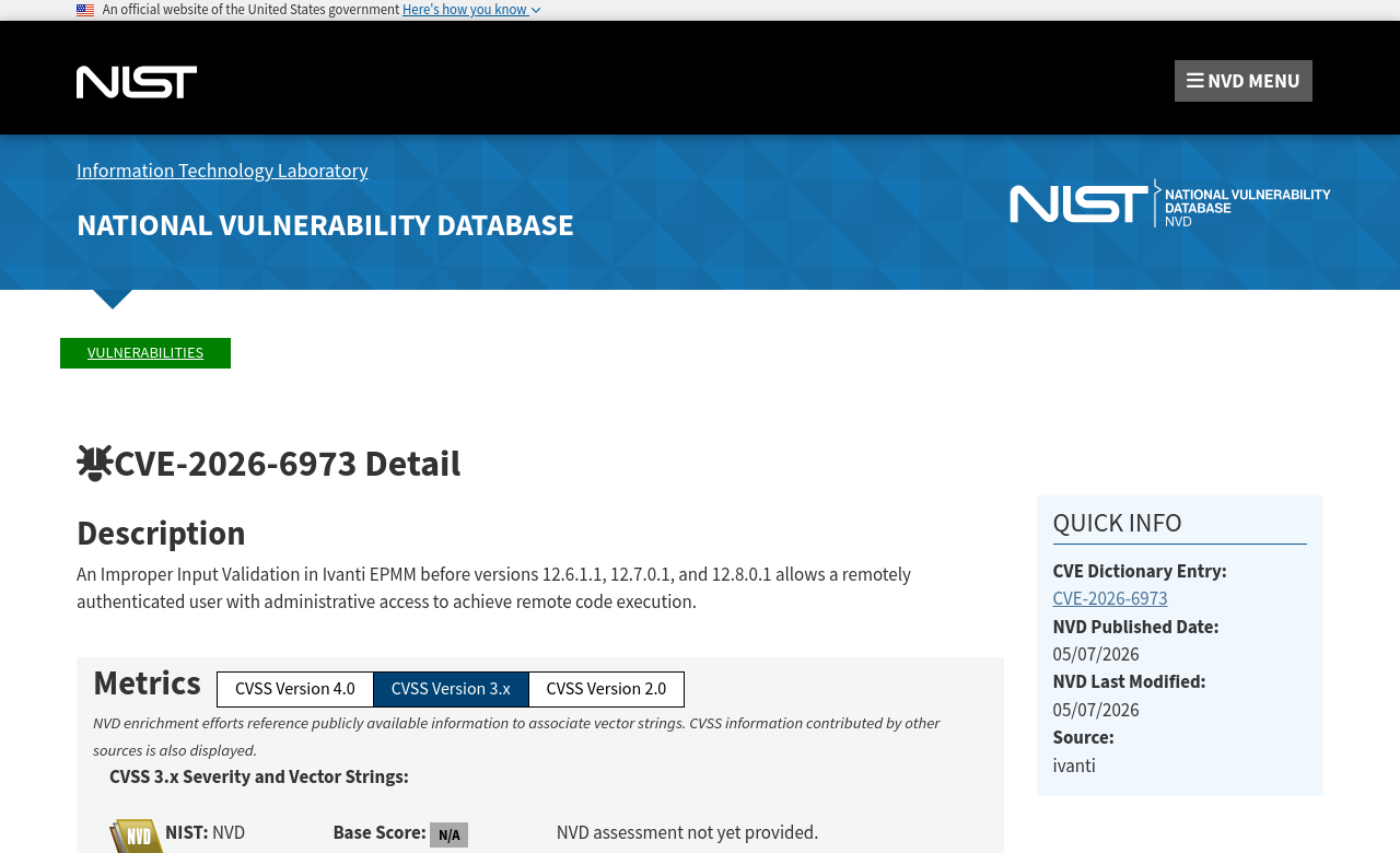 NVD advisory — CVE-2026-6973
