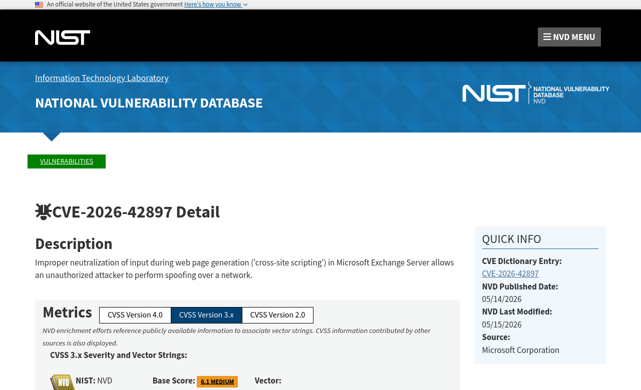 NVD advisory — CVE-2026-42897