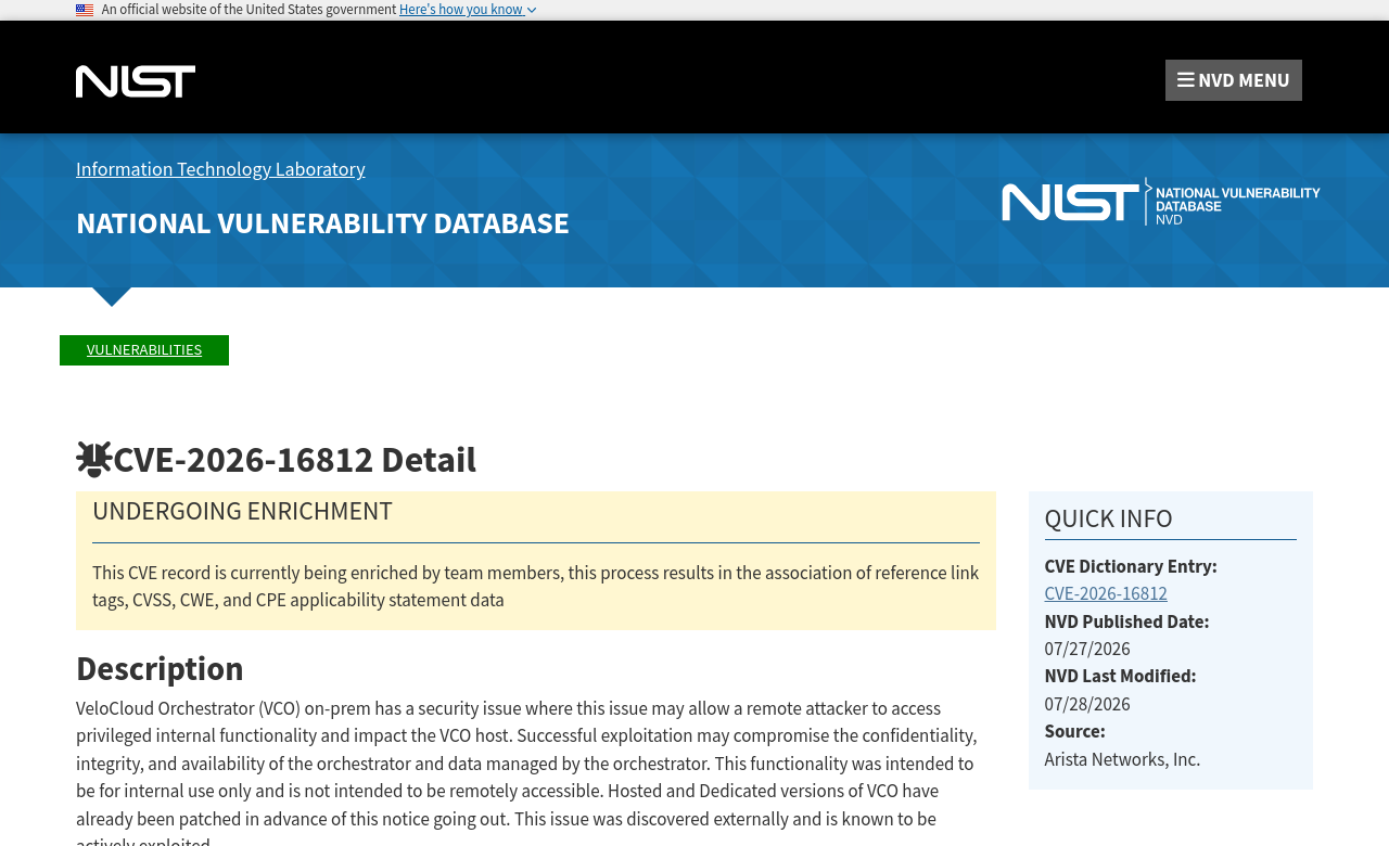 NVD advisory — CVE-2026-16812